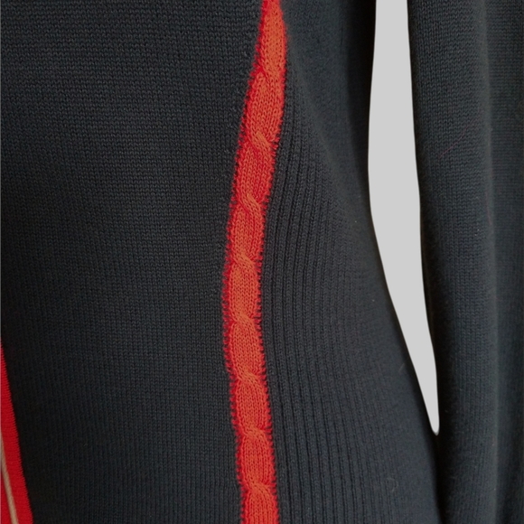 Tommy Hilfiger Women M Navy RARE May 2015 Front Zip Preppy Cardigan Sweater - Picture 4 of 9